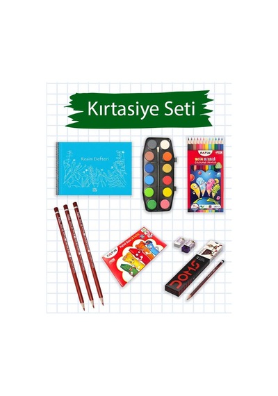 Temel Resim Defterli Okul Kırtasiye Seti 6