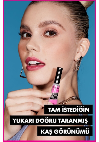 NYX Professional Makeup The Brow Glue Instant Brow Styler Şeffaf Kaş Sabitleyici Maskara