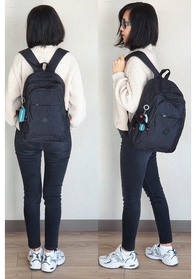 Nemo Bags Siyah Çantası Krinkıl Su Geçirmez Okul Çantası