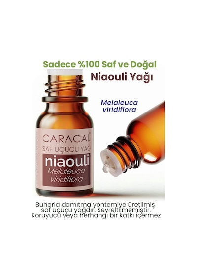 Caracal %100 Saf Nioli Yağı 5ml Niaouli Yağı 5 ML