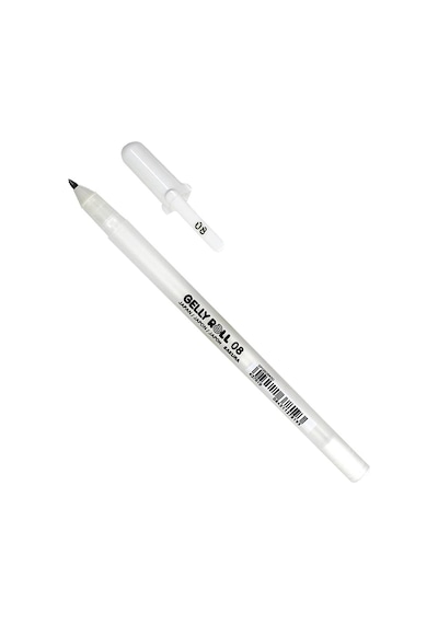 Sakura Gelly Roll Kalem 0.8 Uç Kalinliği  Beyaz