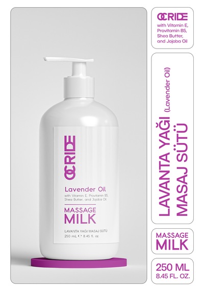 Lavanta Yağı Masaj Sütü 250 Ml Ve Nemlendirici Aromaterapi Bakımı