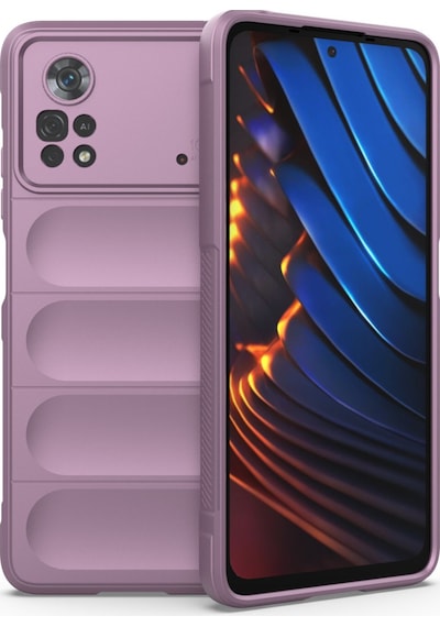 X4 Pro 5g Kılıf Optimum Silikon - Mor