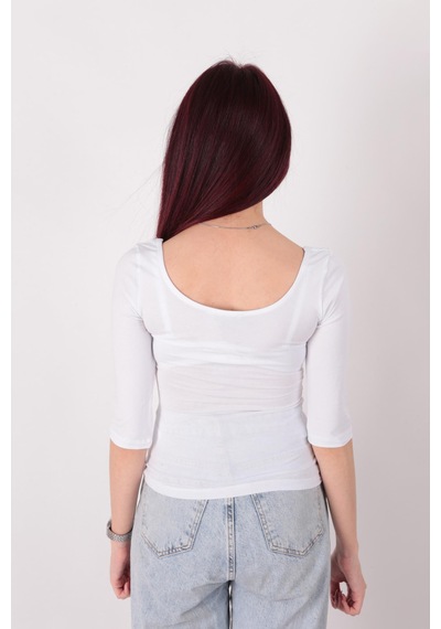 Busem S0016663 Kadın Bluz Beyaz
