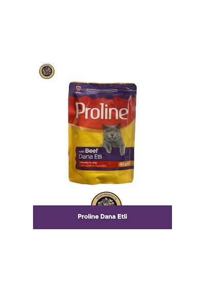 Proline Pouch Dana Etli Yaş Kedi Maması 5x85gr