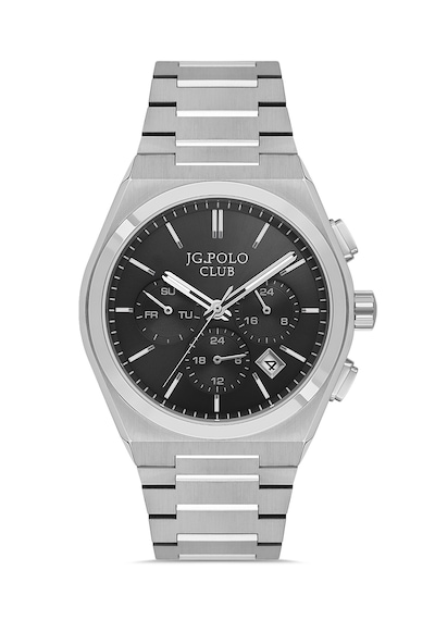 Jg.polo Club Jpc.1225 S04436m.3 Çalışır Fonksiyonlu Erkek Kol Saati. Gümüş