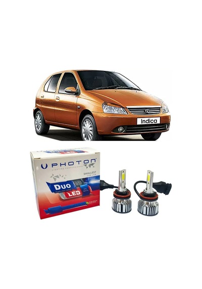 Tata Indica Led Xenon Uzun+kısa Far Ampulü H4 Duo Yeni Seri Beyaz