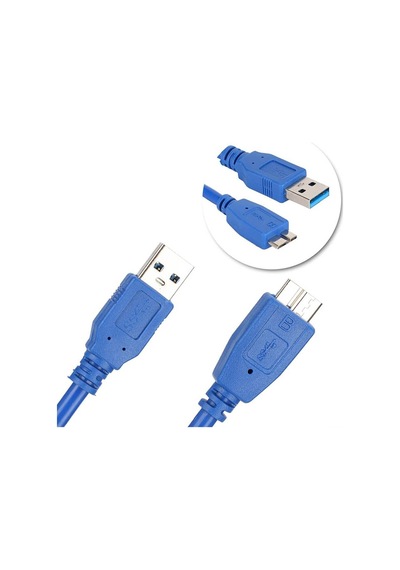 30cm - Usb 3.0 Hdd Harddisk Kablosu - Usb 3.0 A Erkek To Micro B Erkek Kablo