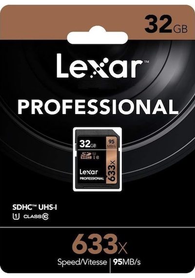 Lexar 32gb 633x Professional Sdhc Uhs-1 Class 10 U1