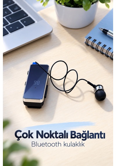 Müzik Ve Görüşme İçin Dijital Ekranlı Bluetooth Kulaklık