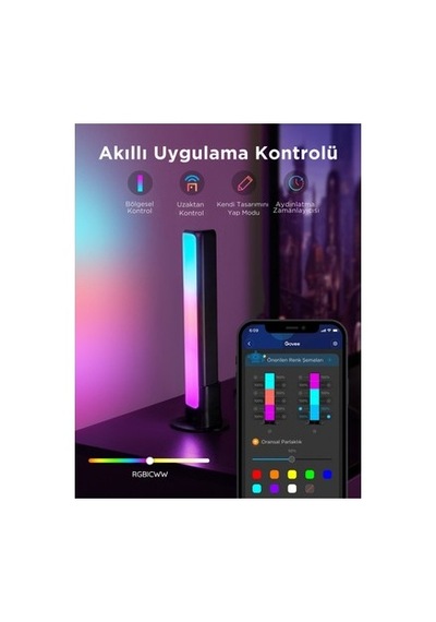 Dikey Aydınlatma İle Uygulama Üzerinden Kontrol Edilebilir Led Işık