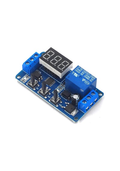 1 Kanal 12v Ayarlanabilir Tetik Gecikme Döngüsü Zaman Ayarlı Röle Modülü Kutulu