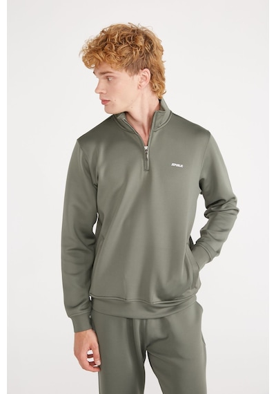 Jepublic Jp Scuba 1/2 Zıp Sweatshırt Yeşil