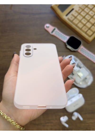 Samsung Galaxy A17 Uyumlu Süper İnce Mat Ultra Thin Silikon Kılıf Şeffaf
