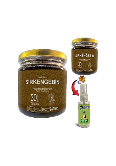 Ibn-i Sina Sirkengebin 2 Kutu Aromatik Prebiyotik Macun + Çörek Otu Yağı