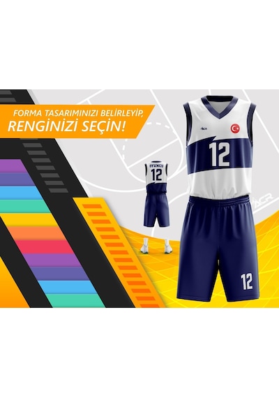 Acr Giyim Kişiye Özel Basketbol Forması - Dizayn : Fırça