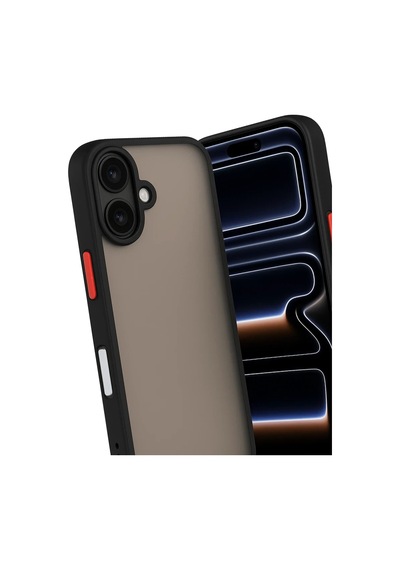 Apple İphone 17 Kılıf Montreal Silikon Kapak - Siyah 0.2M-Çok Renkli