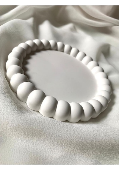 Bernami Mumluk Şamdanpinterest Boncuk Sekıllı Yuvarlak Sunumluk Stant Dekor Diğer