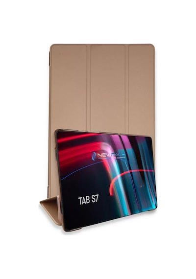 Samsung Galaxy T870 Tab S7 11 Kılıf Tablet Smart Kılıf - Rose Gold Arka Kapak