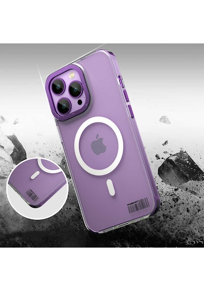 YoungKit Apple Uyumlu iPhone 14 Pro Max Kılıf Magsafe Şarj Özellikli Youngkit Coloured Glaze Serisi Kapak Youngkit-10133