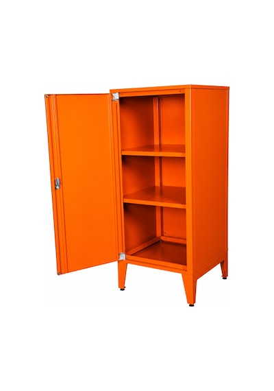 Alfafonet Ziglat Serisi Kilitli Metal Home Office Dolabı Metal Kapaklı Turuncu Ral 2004 450x1050x450 Mm