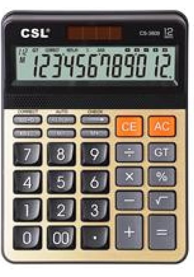 Csl Cs-3809 12 Hane Masa Tipi Hesap Makinesi Çok Renkli