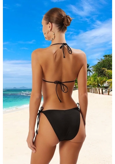 Ersefa Tasarım Bikini Takımı Uv Korumalı Su Sporları İçin Yüksek Konfor Siyah