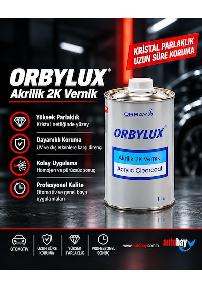 Orbay 2k Akrilik Vernik 1lt 1