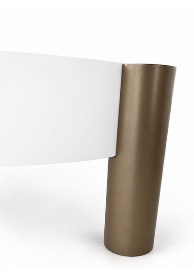 Noryn Yuvarlak Orta Sehpa Çap 90cm Beyaz Ve Bonj Renk Metal Ayak 35cm Modern Tasarım Dekoratif Beyaz - Bonj19 Noryn Yuvarlak Orta Sehpa Çap 90cm Beyaz Ve Bonj Renk Metal Ayak 35cm Modern Tasarım Dekoratif Beyaz - Bonj19