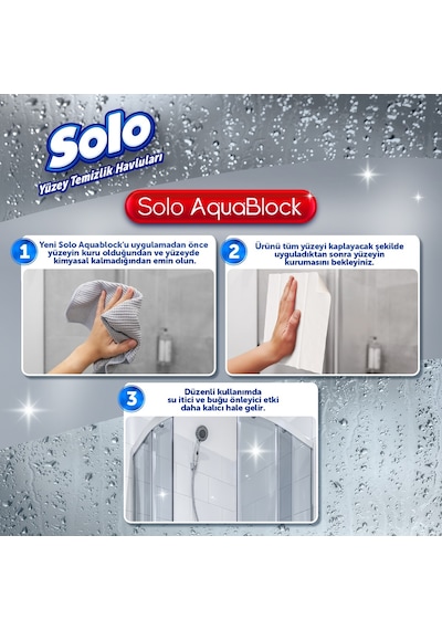Aquablock Yüzey Temizlik Havlusu 12'li 360 Yaprak Tekli