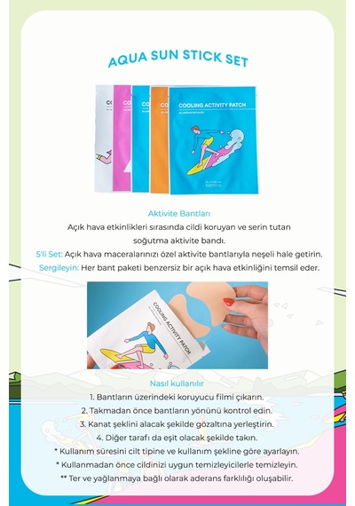 Missha Stick Güneş Kremi ve Göz Altı Bakım Seti All Around Safe Block Aqua Sun Stick Set SPF50+ PA++++