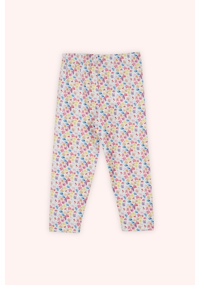 Panço Kız Bebek Desenli Pembe Tayt 2511gb12011