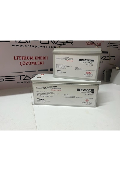 Seta Power Lifepo4 12.8v 200ah Karavan/marine Abs Lityum Akü