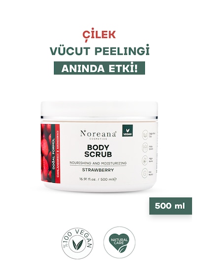 Çilek Özlü Body Scrub Peeling 500 Ml
