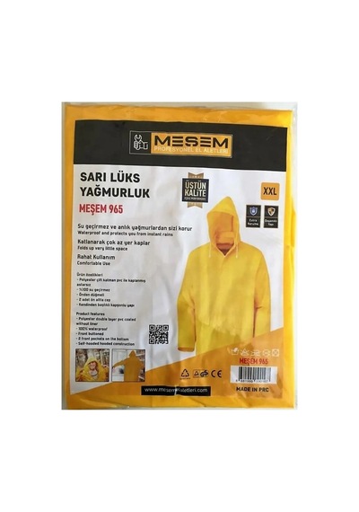 Meşem Lüks Yağmurluk - Beden Xl-xxl Sarı - Model Tyc13a7686a2b35900