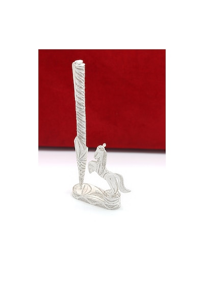 Truva Model 925 Ayar Gümüş Telkari Biblo Masaüstü Kalemlik Aksesuar 201023084
