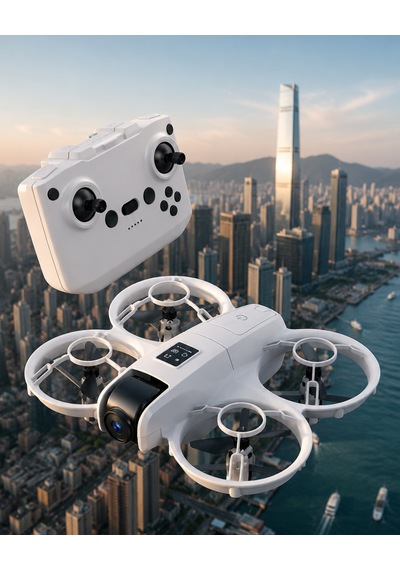 Işıklı Mini Drone Çift Batarya Ve Yedek Pervane Setli - Lisinya