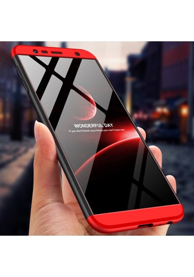 Samsung Galaxy Uyumlu J4 Plus Kilif 3 Parçali 360 Tam Korumali Gkk Kapak 393153074