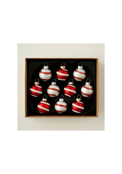 Bella Maison Christmas Mini Ball Dekoratif Süs Kırmızı 19x15x4 Cm