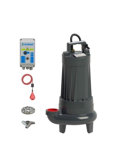 Sumak Sbrt 30/2 Bıçaklı Foseptik Dalgıç Pompa Trifaze 380v 3 Hp