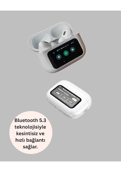 Dokunmatik Kontrollü Gürültü Önleyici Bluetooth Kulaklık Şarj Göstergeli Antrasit Melanj