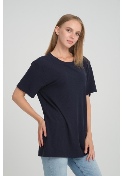 Alexandergardı Bisiklet Yaka Fitilli Comfort Fit T-shirt E24-08301 001
