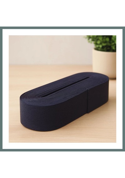Ventra Paça Lastiği Yassı Geniş Siyah 4 Cm 10 M Ventra