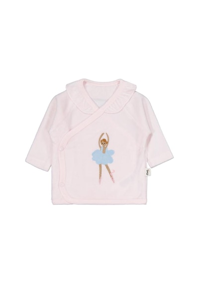 Civil Baby Balerin Nakışlı Zıbın Takımları Açık Pembe
