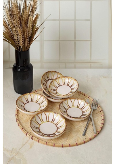 Worn Gold Halka Çerezlik/sosluk 13 Cm 6 Adet 22967 Çok Renkli