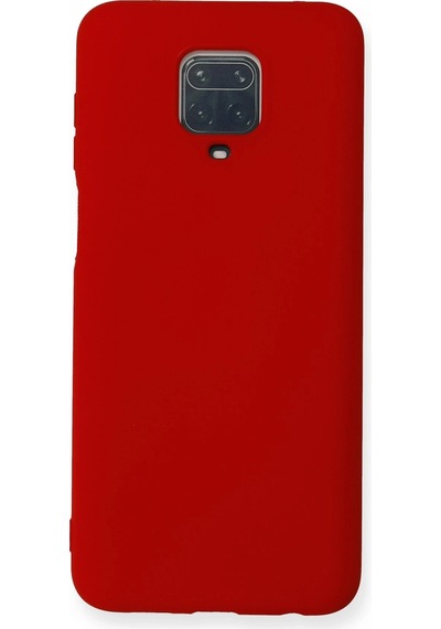 Cosmotex Newface Xiaomi Redmi Note 9 Pro Kılıf Nano İçi Kadife Silikon - Kırmızı