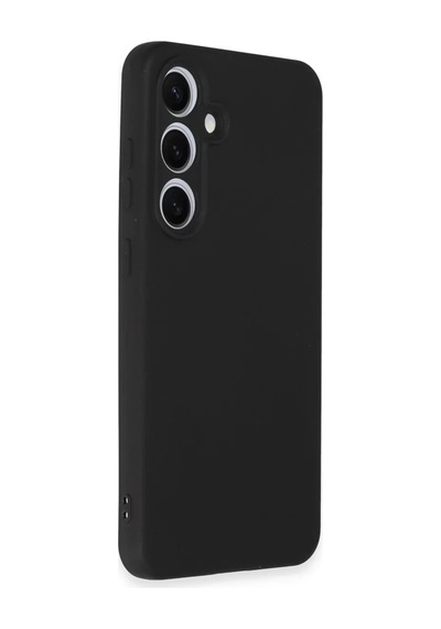 Newface Samsung Galaxy S24 Fe Kılıf Nano İçi Kadife Silikon - Siyah