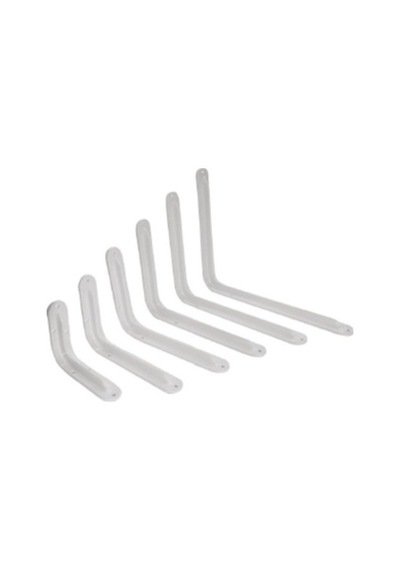 Metal Raf Ayağı 2'li Set / Çiçeklik / Kitaplık / Beyaz Renkli