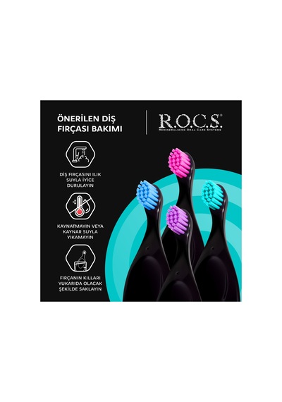 R.o.c.s. Baby Neon 0-3 Yaş Için Ekstra Yumuşak Diş Fırçası - Turkuaz
