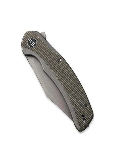 We Knife Snick Titanium Green Micarta Kamp Çakı Yeşil